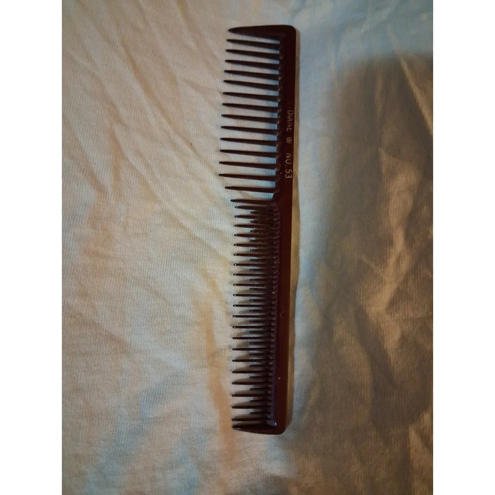 Vintage Comb Diane No. 53 Red Maroon Burgundy